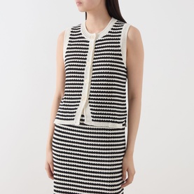 Brooki Striped Knitted Vest