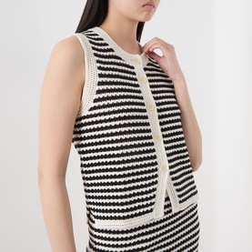 Brooki Striped Knitted Vest