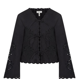 Anamaria Embroidered Bow Appliqu&eacute; Blouse