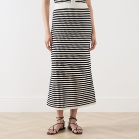 Berdy Striped Knitted Skirt