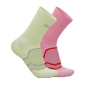 Pack of Two Volt and Crimson Reflective Running Socks S/M