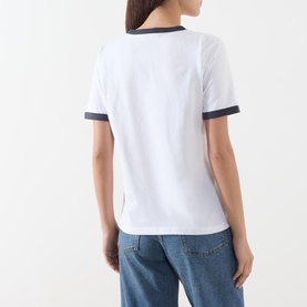 Angelita Contrast Trim T-Shirt