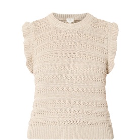 Angeli Textured-Knit Vest
