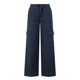 Atena Linen Utility Straight Leg Trousers