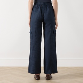 Atena Linen Utility Straight Leg Trousers