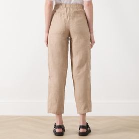 Atima Linen High-Rise Straight Leg Trousers