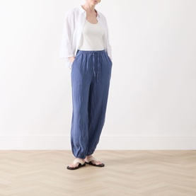 Betana Linen Wide-Leg Trousers