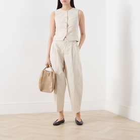Beatriz Cropped Tapered-Leg Trousers