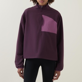 Warm Up Performance Fleece Lined Half-Zip Jacket