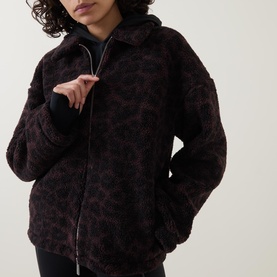 Plush Collared Fleece Jacket
