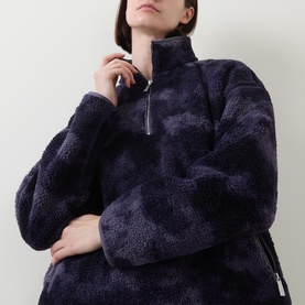 Plush Half Zip Fleece Sweatshirt