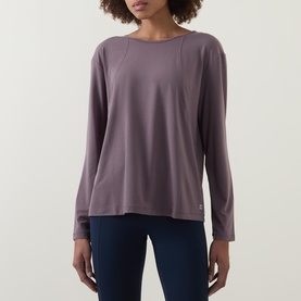 Soft Flow Strappy Back Boxy Long Sleeve Top