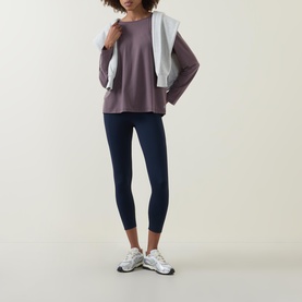Soft Flow Strappy Back Boxy Long Sleeve Top