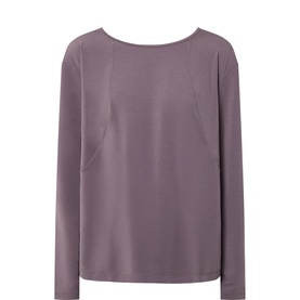 Soft Flow Strappy Back Boxy Long Sleeve Top