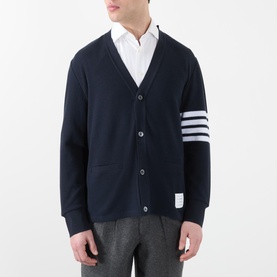 Four Bar Knit Cardigan