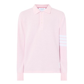 Logo Long-Sleeved Polo Shirt