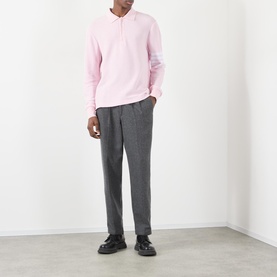 Logo Long-Sleeved Polo Shirt
