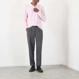 Logo Long-Sleeved Polo Shirt