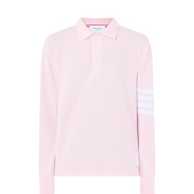Logo Long-Sleeved Polo Shirt