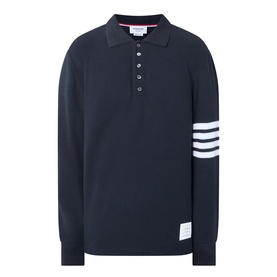 Textured 4-Bar Polo Shirt