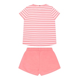 Stripe Logo T-Shirt & Shorts Two-Piece Set