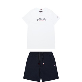 Logo T-Shirt & Shorts Two-Piece Set