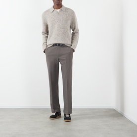 Alpha Plain Stitch Zip Polo