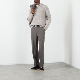 Alpha Plain Stitch Zip Polo