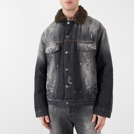 Paint Splatter Denim Jacket
