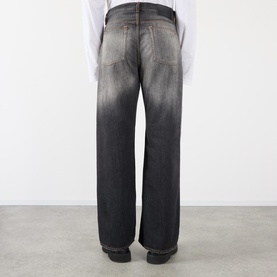 2021M Paint Splatter Mid-Rise Wide Leg Jeans