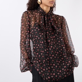 Floral Sheer Blouse