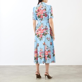 Floral Belted Shirt Dress