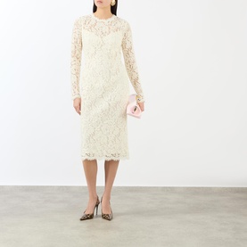 Floral Lace Fitted Dress