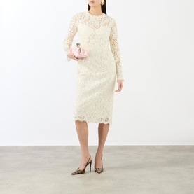 Floral Lace Fitted Dress