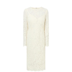 Floral Lace Fitted Dress