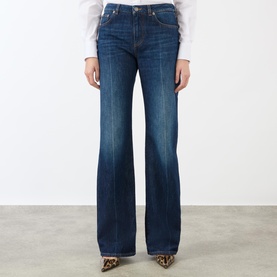 Mid-Rise Flared Jeans