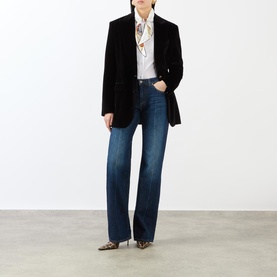 Mid-Rise Flared Jeans