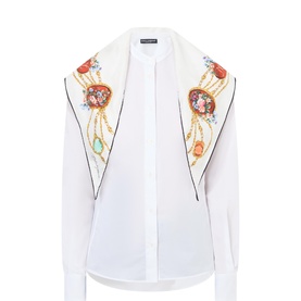 Silk Scarf Shirt