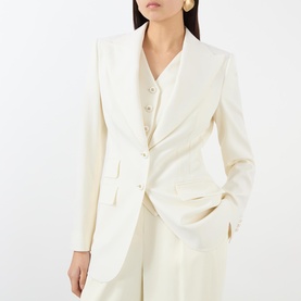 Single-Breasted Fitted Blazer