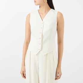 Logo Buttoned Waistcoat