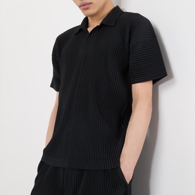 Basics Pleated Polo Shirt