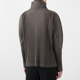 Pleated Half Zip Sweatshirt