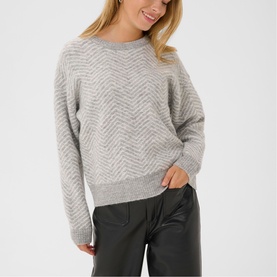 Bitzy Herringbone Knitted Sweater