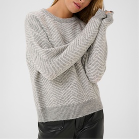Bitzy Herringbone Knitted Sweater