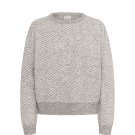 Bitzy Herringbone Knitted Sweater