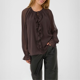 Mila Ruffle Trim Blouse