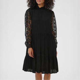 Stine Lace Flared Dress