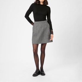 Omi Lace Trim Turtleneck Top