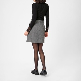 Omi Lace Trim Turtleneck Top