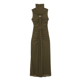 Colette Ruched Turtleneck Dress